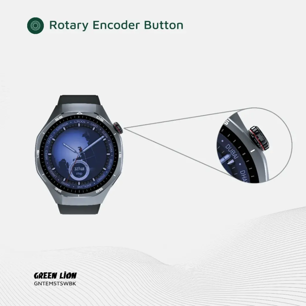 Green Lion Tech Master Smart Watch Black Green Lion Tech Master Smart Watch Black